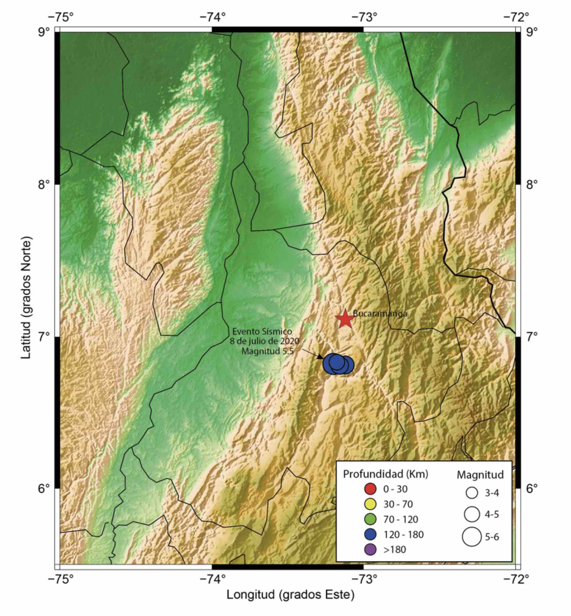 mapa bga sismologia