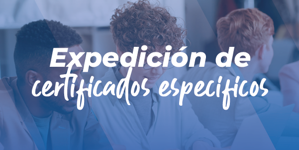 expedición de certificados específicos UDES