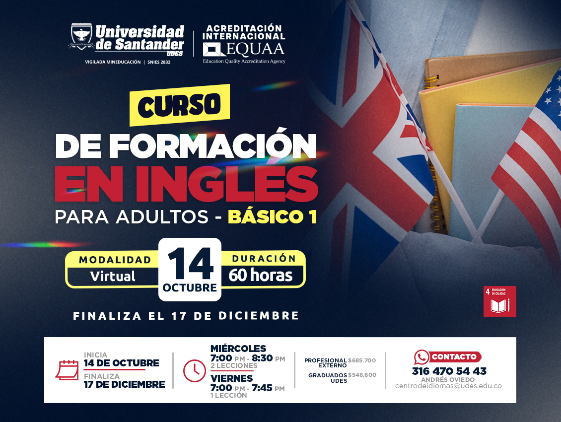 Curso de Formación en Inglés para Adultos – Básico 1-Educación Continua ...