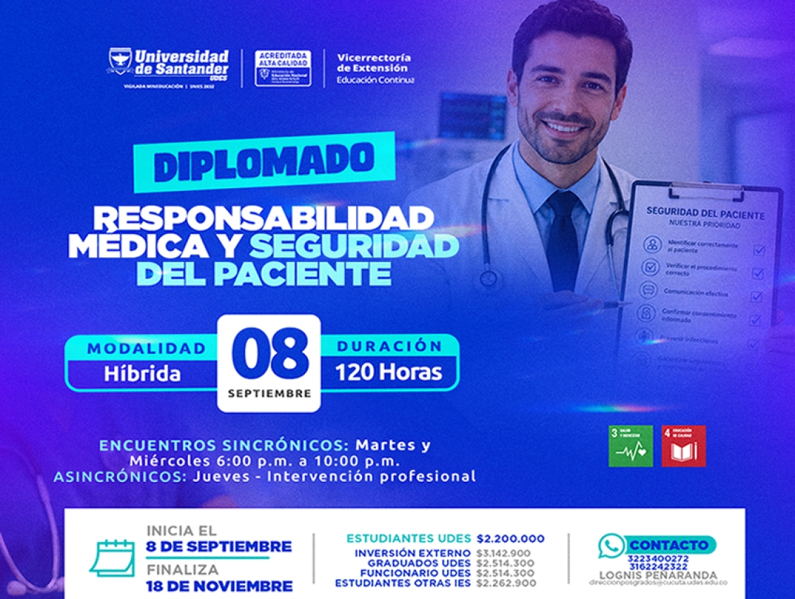 Diplomado en Responsabilidad Médica y Seguridad en el Paciente