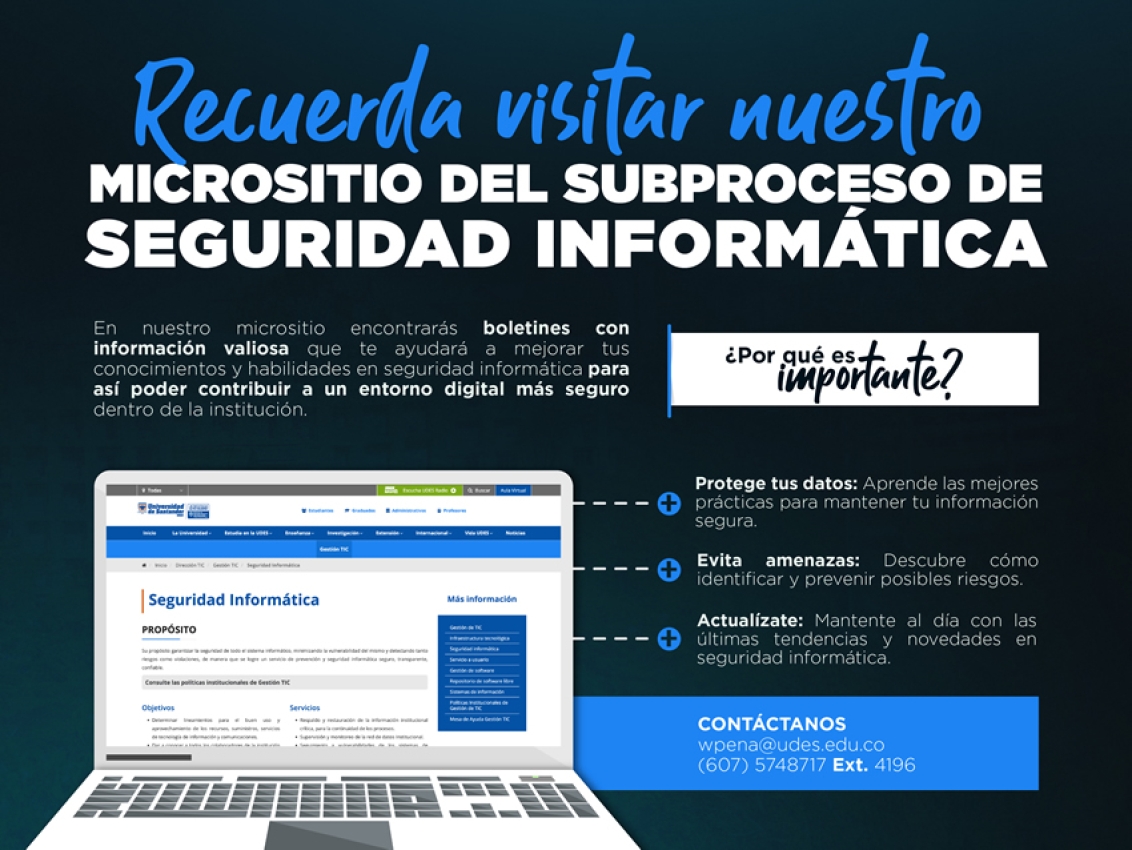 Micrositio de Seguridad Informática