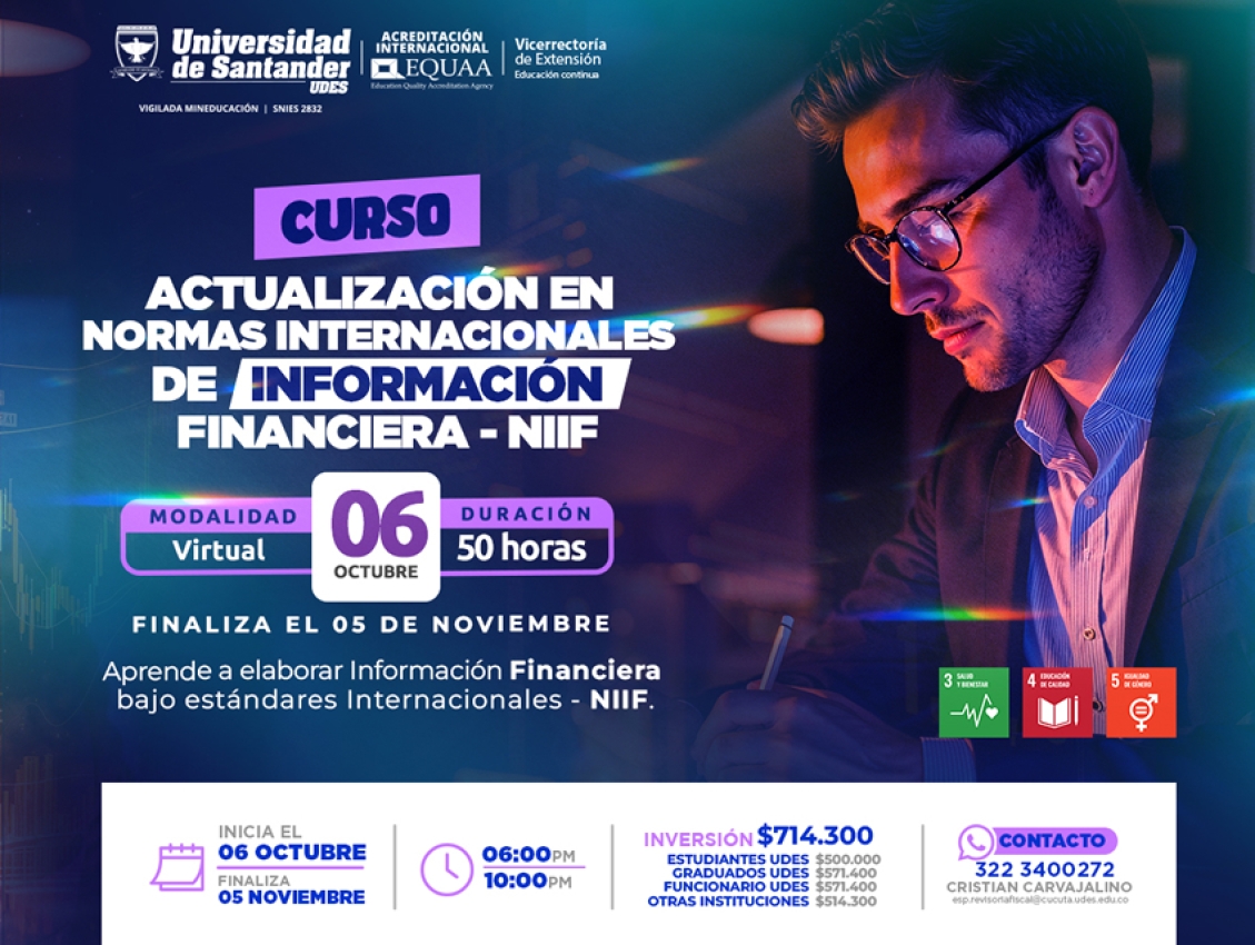 Curso de Actualización en Normas Internacionales de Información Financiera Niif