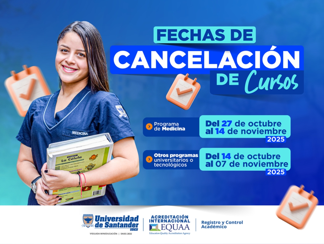 Fechas Cancelación de Cursos 2025-B