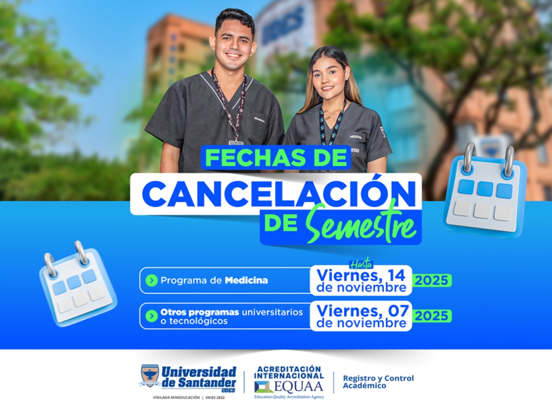 Fechas Cancelación de Semestre 2025-B