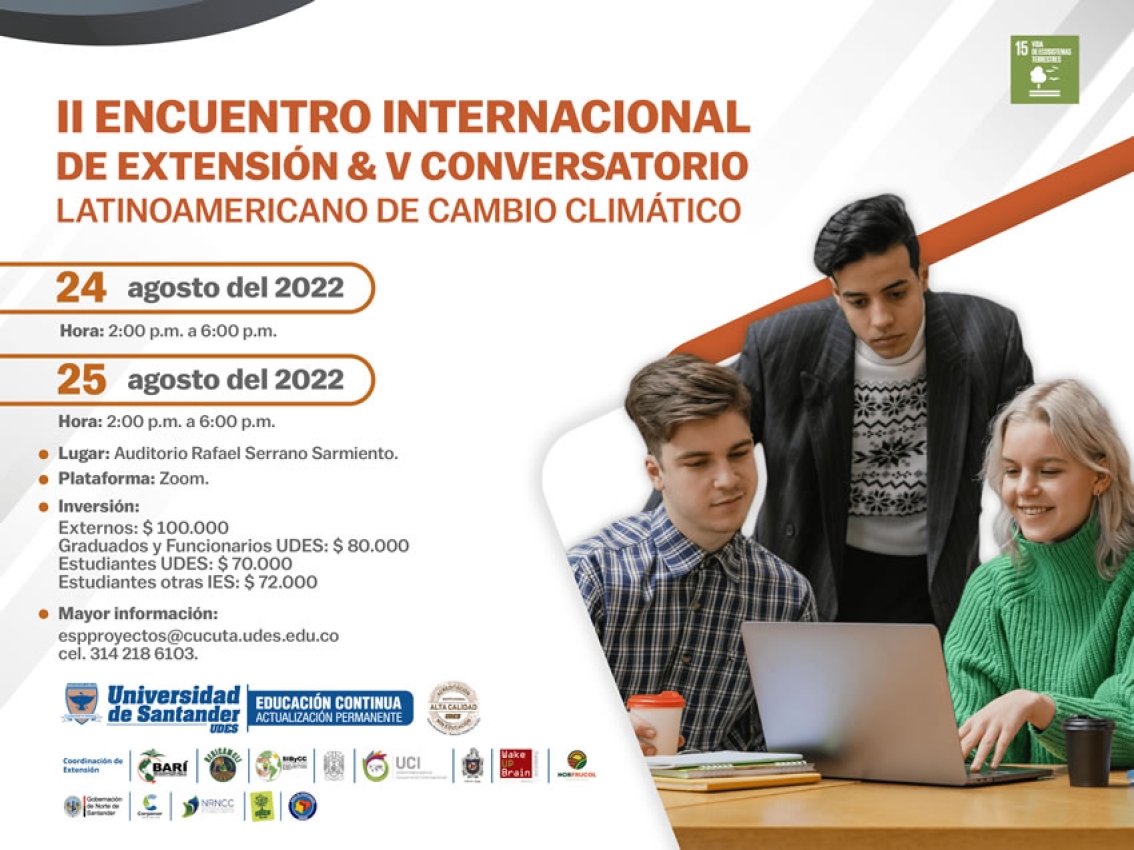 II Encuentro Internacional de Extensión y V Conversatorio Latinoamericano de Cambio Climático