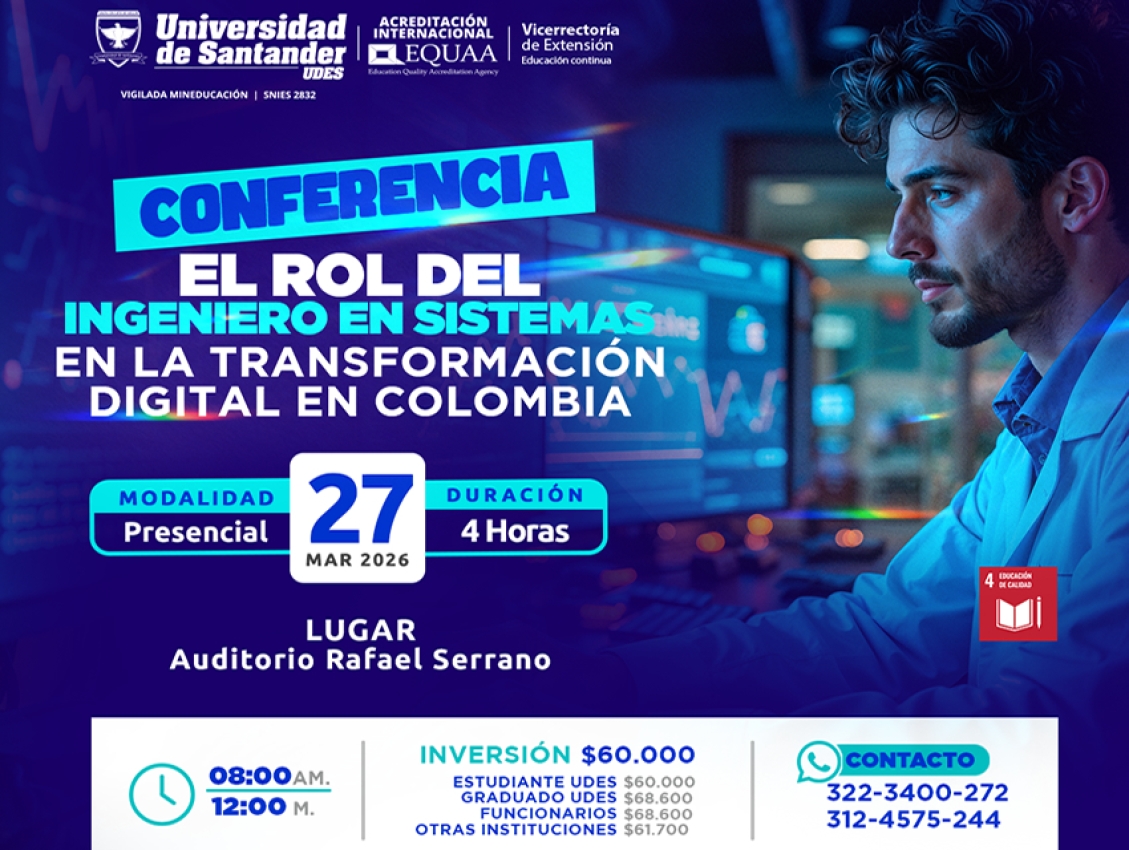 Conferencia El Rol del Ingeniero de Sistemas en la Transformación Digital en Colombia
