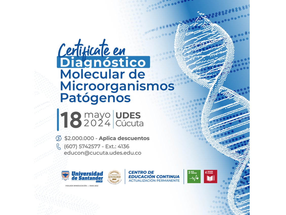 Certifícate en Diagnóstico molecular de microorganismos patógenos