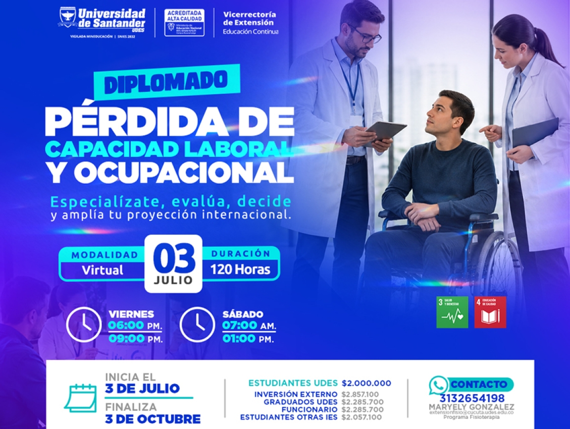 Diplomado Pérdida de Capacidad Laboral y Ocupacional