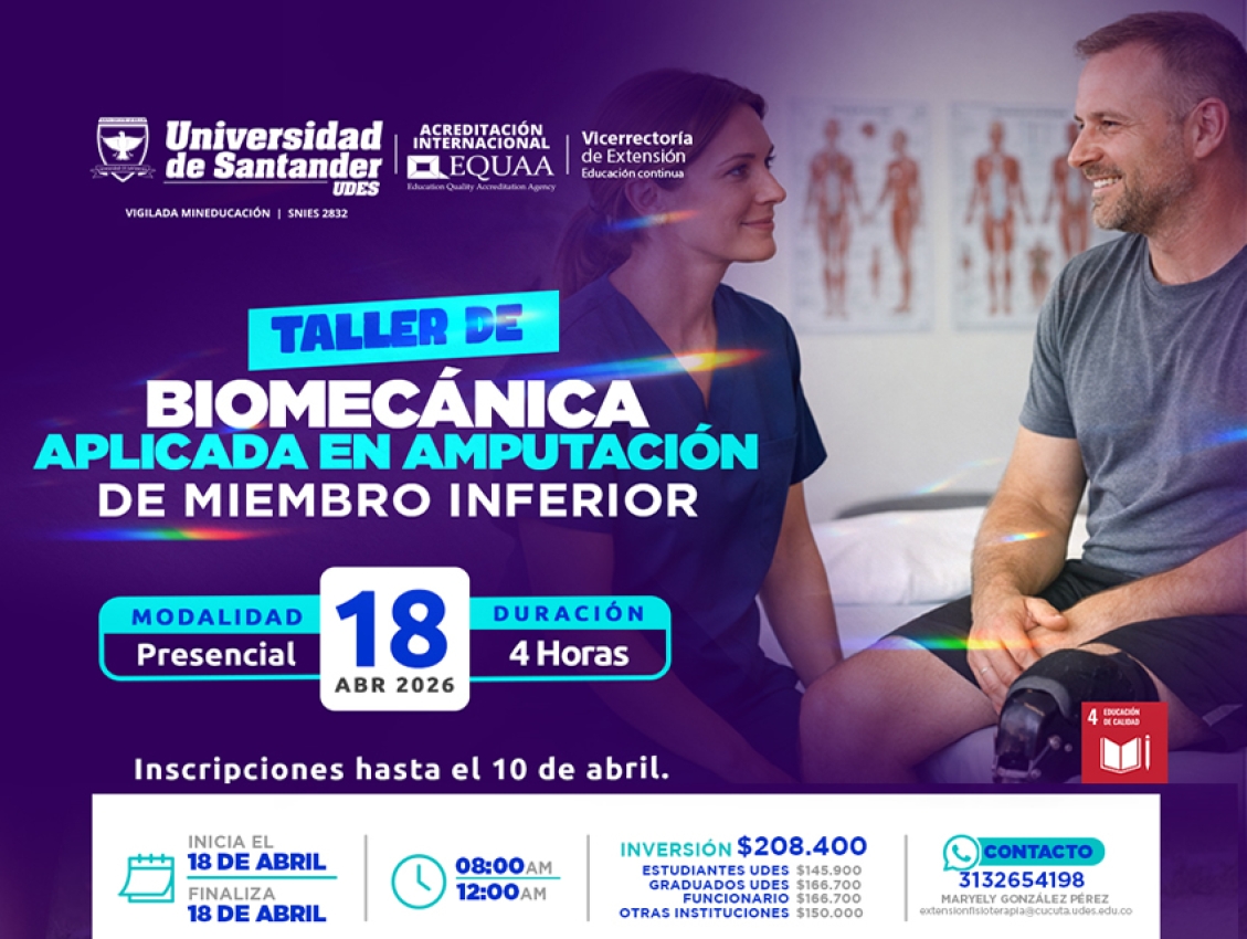 Taller de Biomecánica Aplicada en Amputación de Miembro Inferior