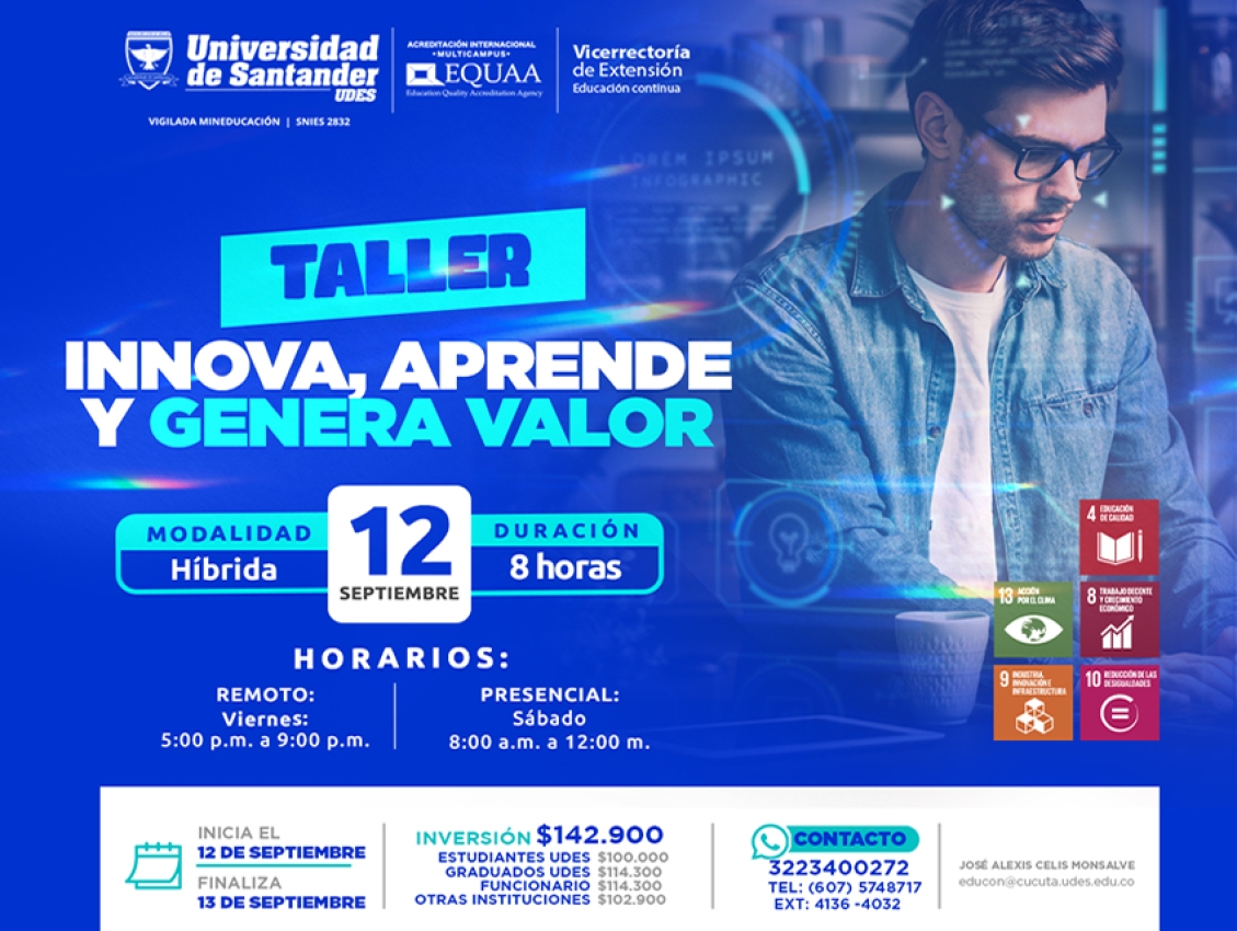Taller Innova, Aprende y Genera Valor