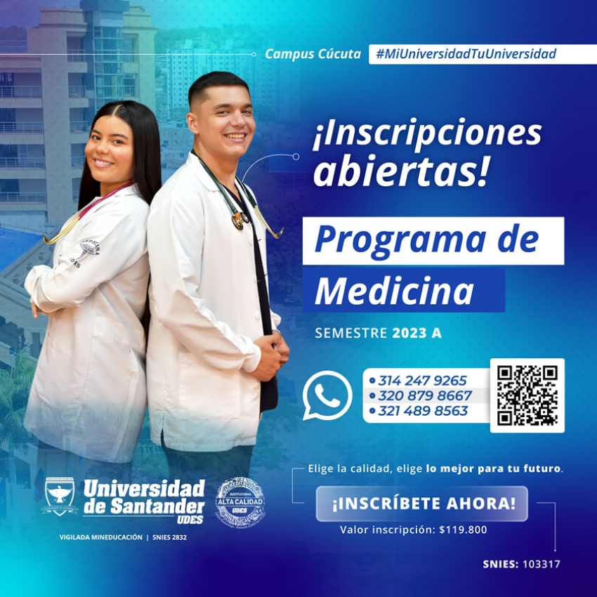 Inscripciones Abiertas Programa de Medicina 2023-A