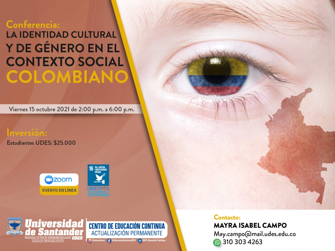 Conferencia: La identidad cultural y de género en el contexto social colombiano