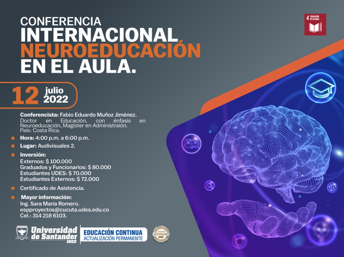 Conferencia Internacional Neuroeducación en el Aula