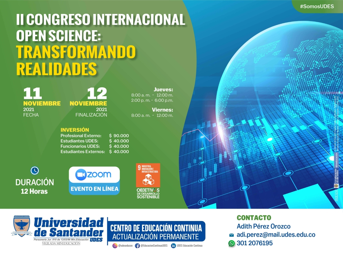 II Congreso Internacional Open Science: "Transformando Realidades"