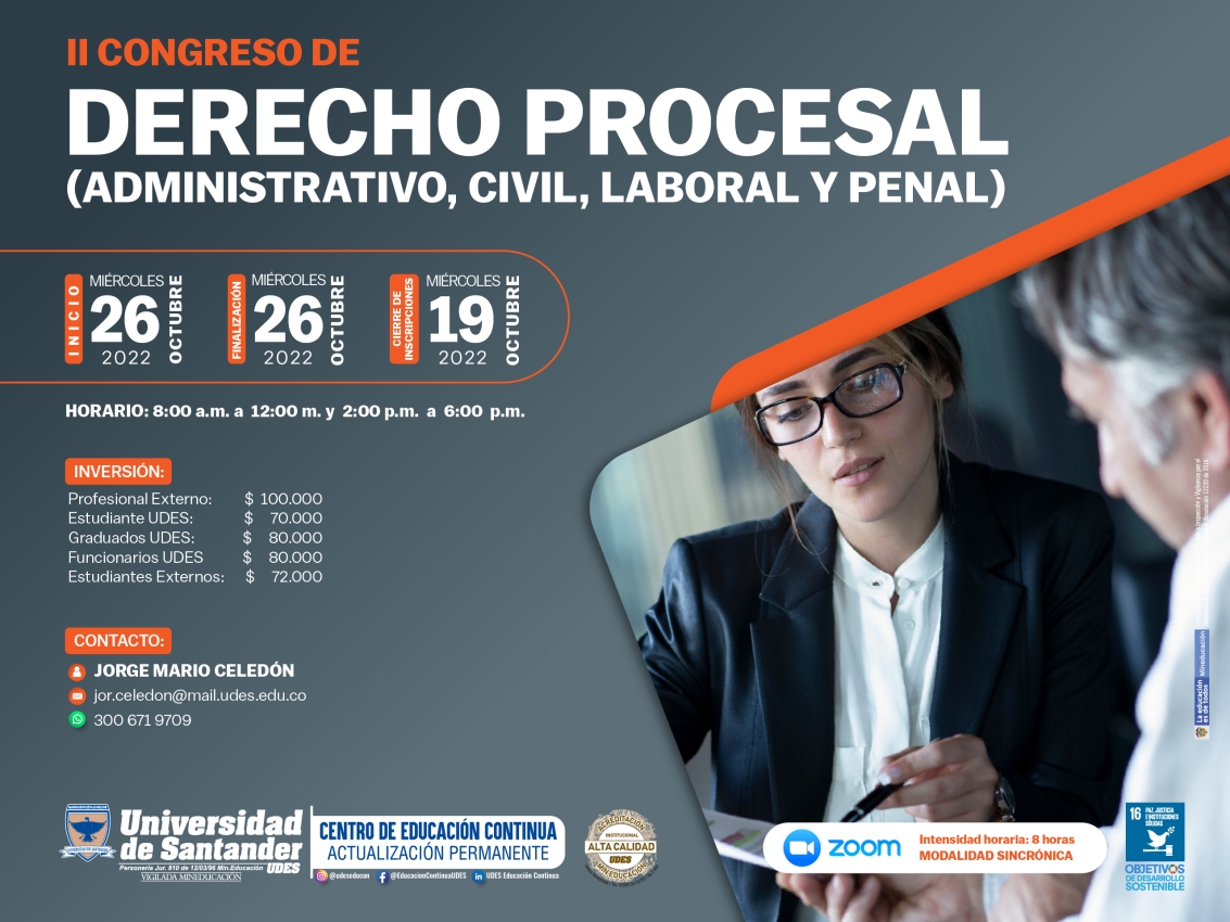 Segundo Congreso de Derecho Procesal (Administrativo, Civil, Laboral y Penal)