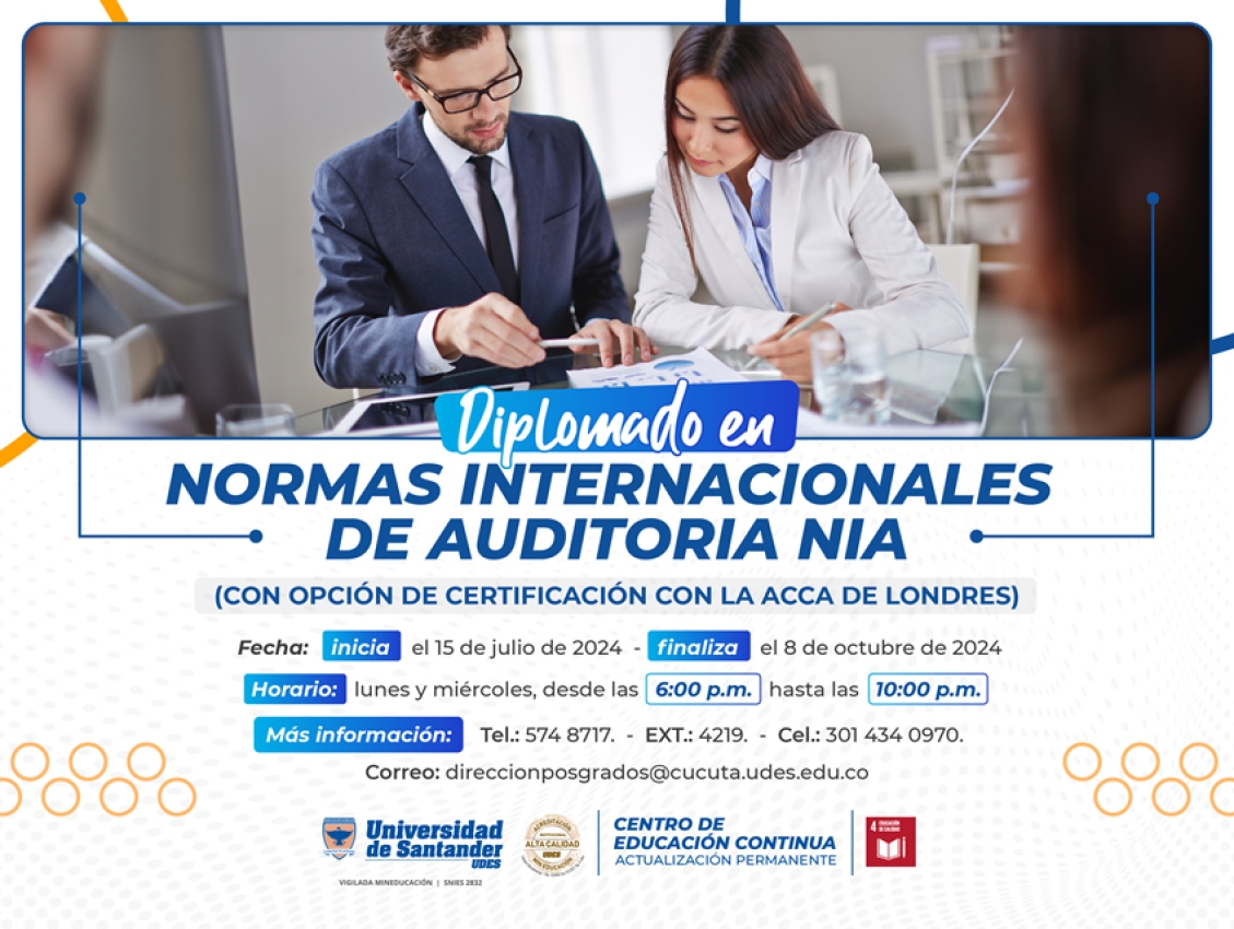 Diplomado en Normas Internacionales de Auditoria NIA