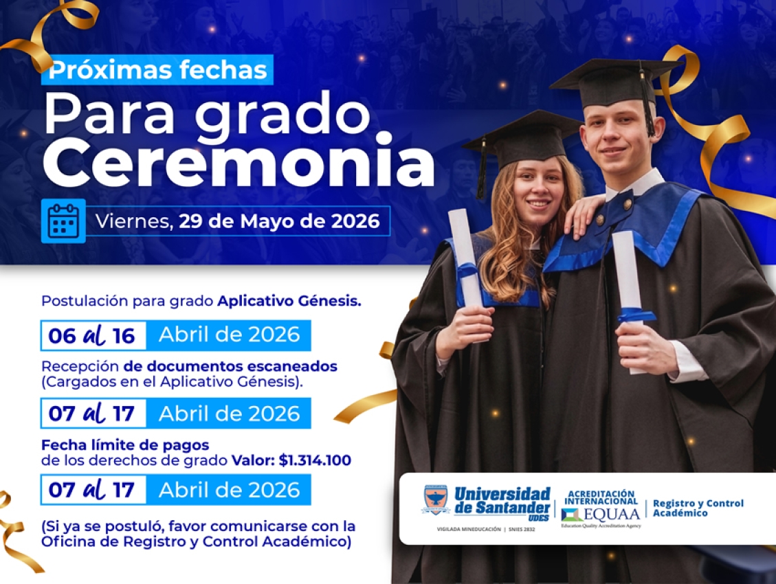 Grados por Ceremonia Mayo 29 de 2026