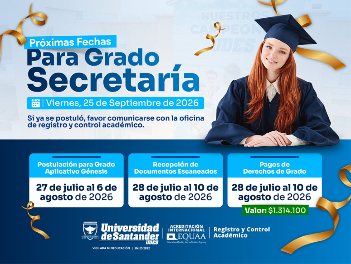 Grados por Secretaria Septiembre 25 de 2026