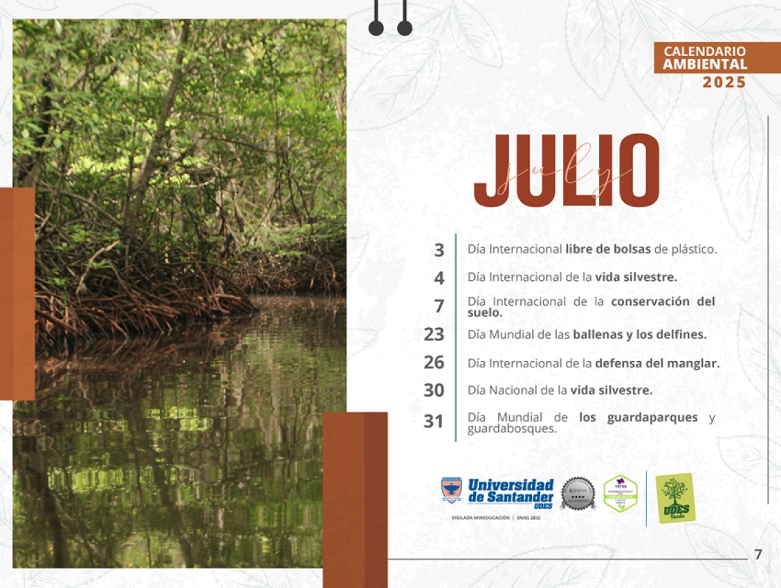 Julio - Calendario Ambiental 2025