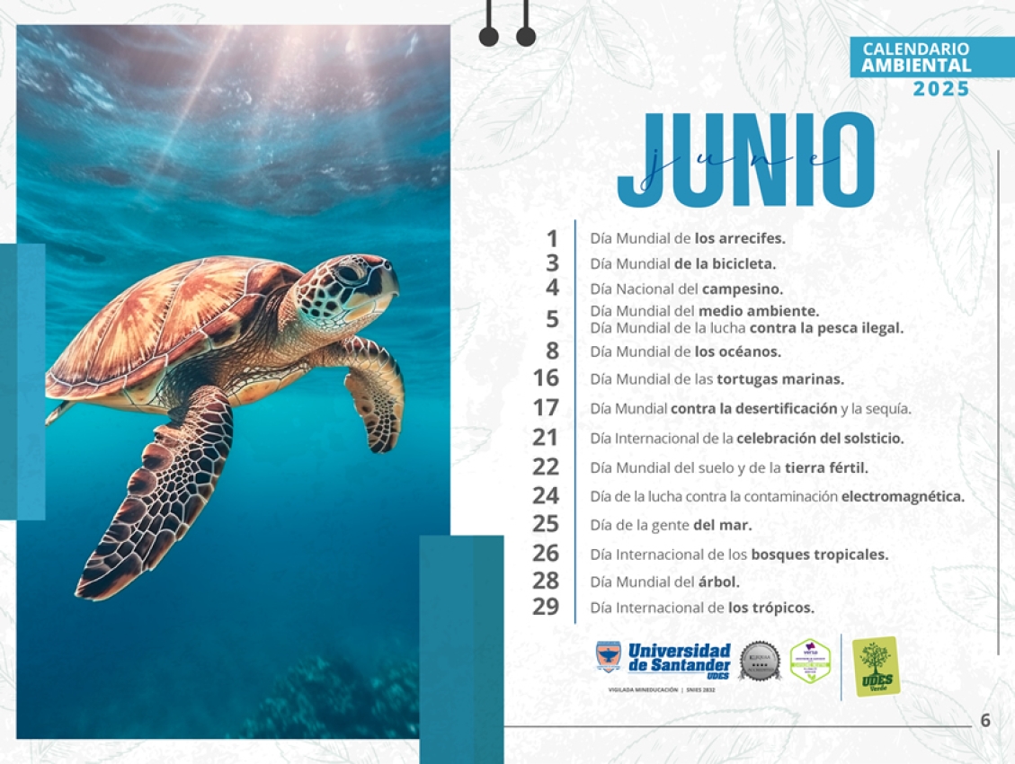 Junio - Calendario Ambiental 2025