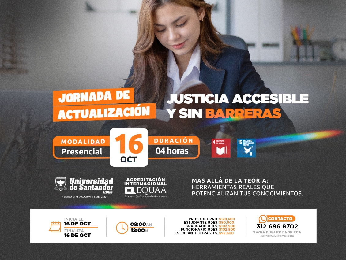 Jornada De Actualización: Justicia Accesible Y Sin Barreras