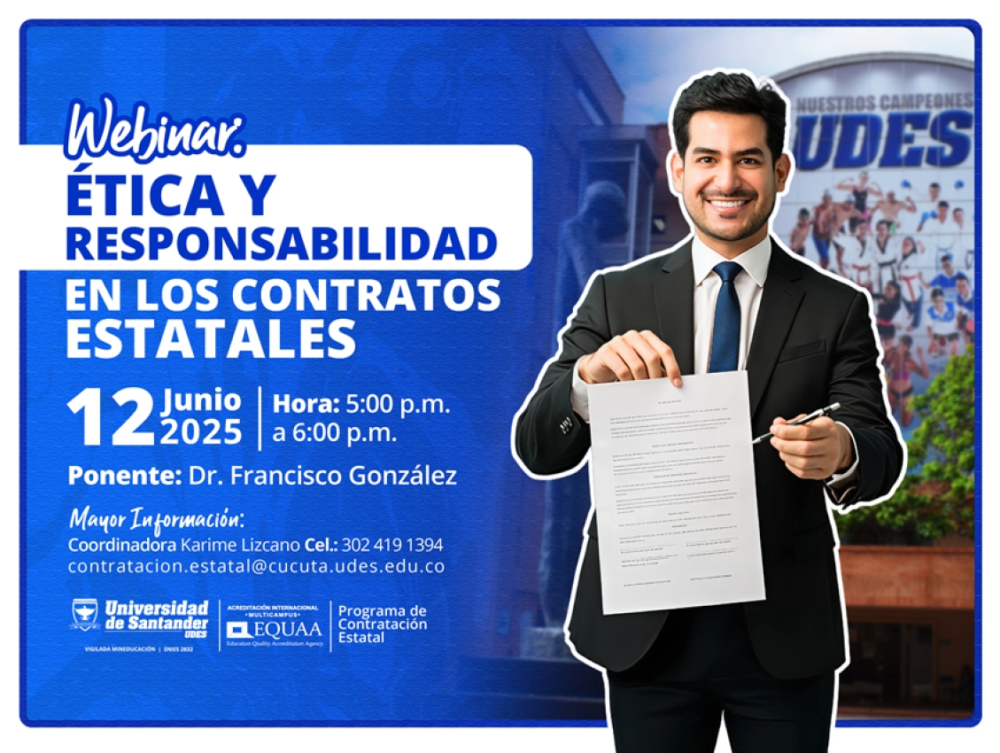 Webinar. Ética y Responsabilidad en los Contratos Estatales