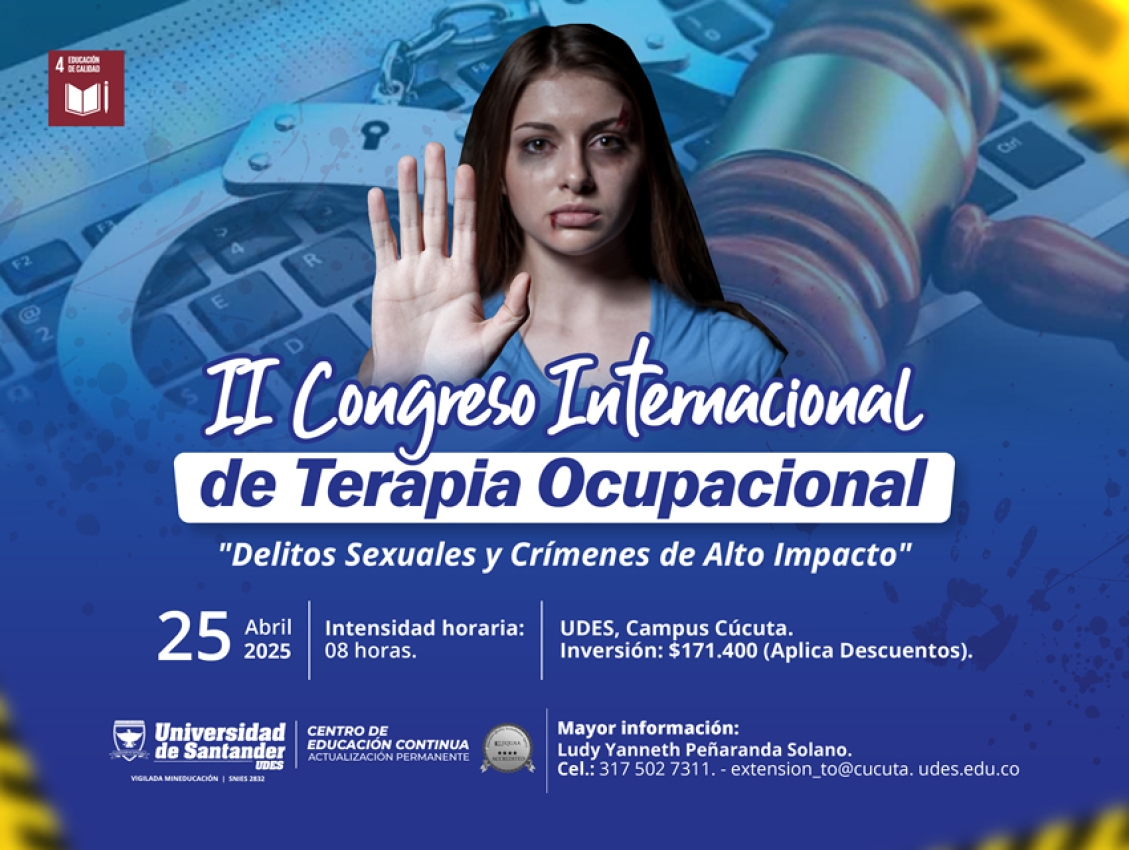 II Congreso Internacional de Terapia Ocupacional: “Delitos Sexuales y Crimines de Alto Impacto"