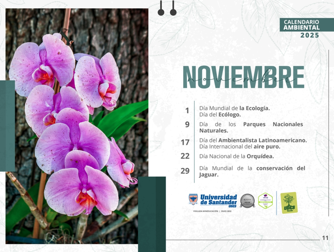 Noviembre - Calendario Ambiental 2025