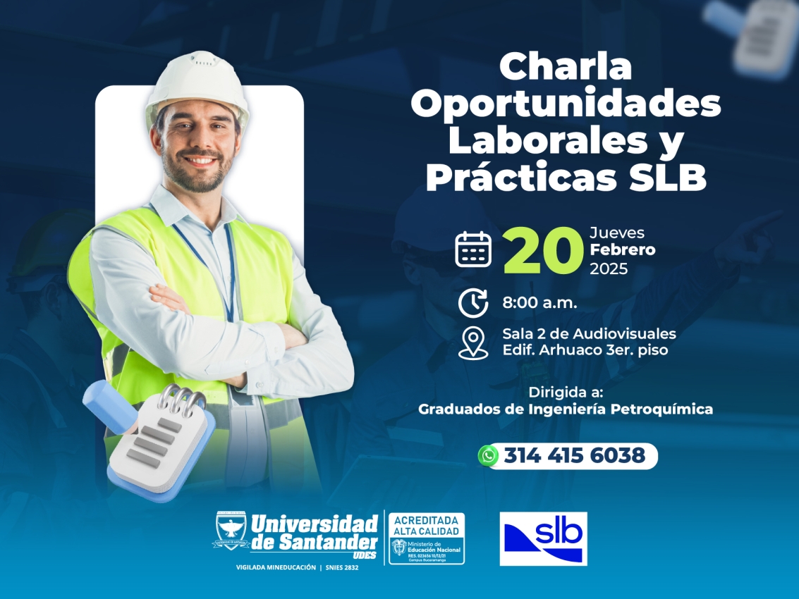 Charla, Oportunidades Laborales y Prácticas SLB