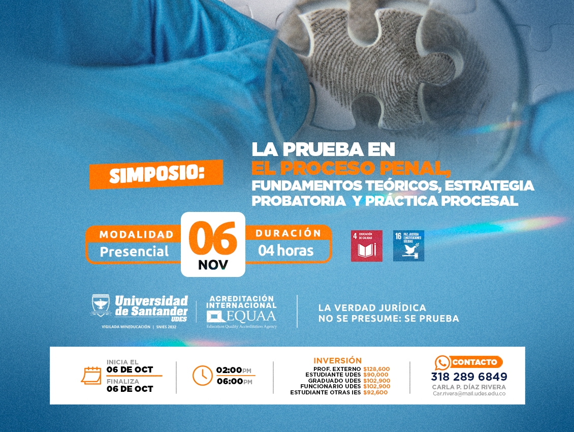 Simposio: La Prueba en el Proceso Penal - Fundamentos Teóricos, Estrategia Probatoria y Práctica Procesal