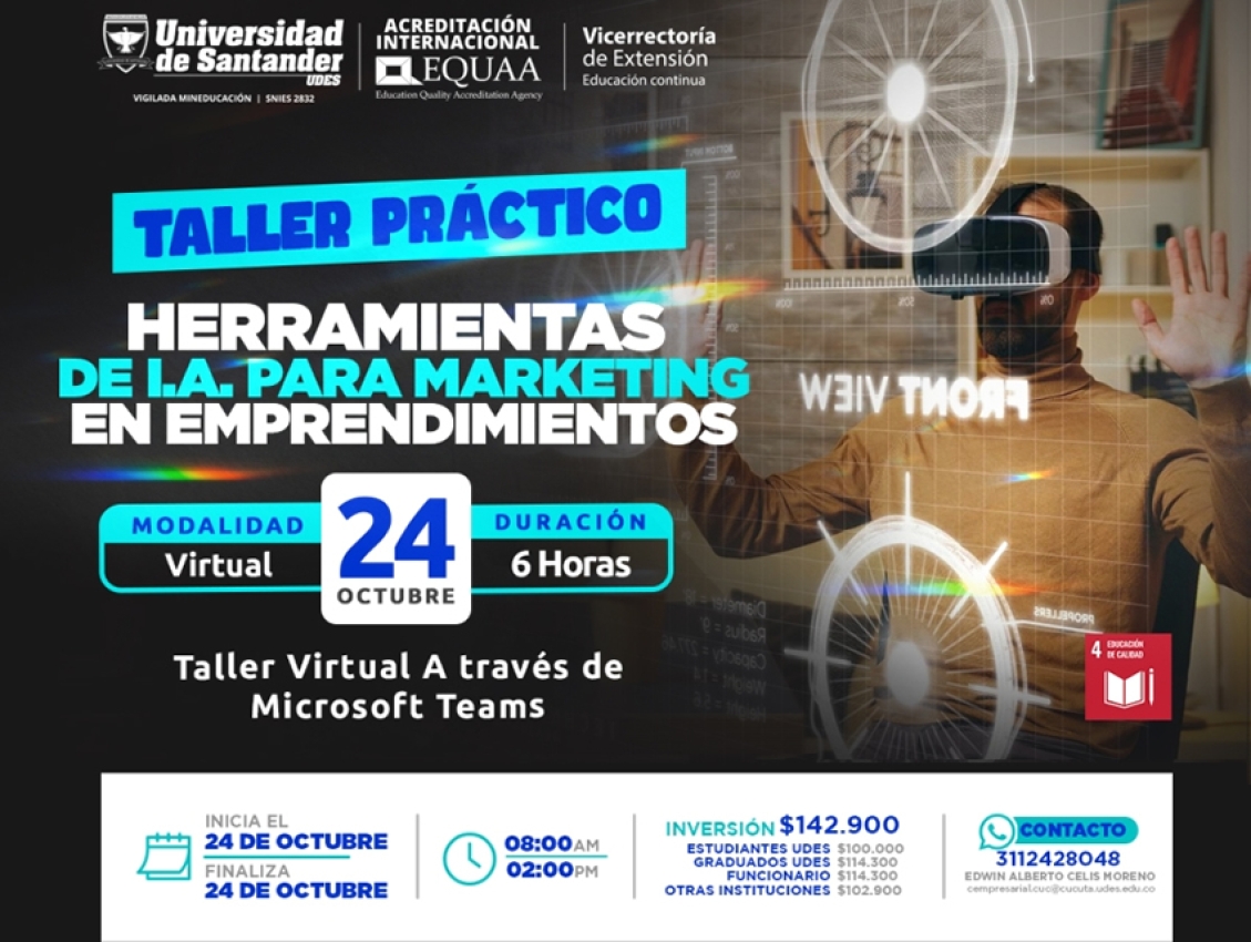  Taller Práctico Herramientas de I.A. para Marketing en Emprendimientos