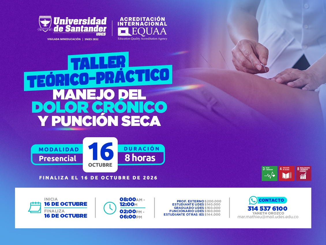 Taller teórico-práctico manejo del dolor crónico y punción seca