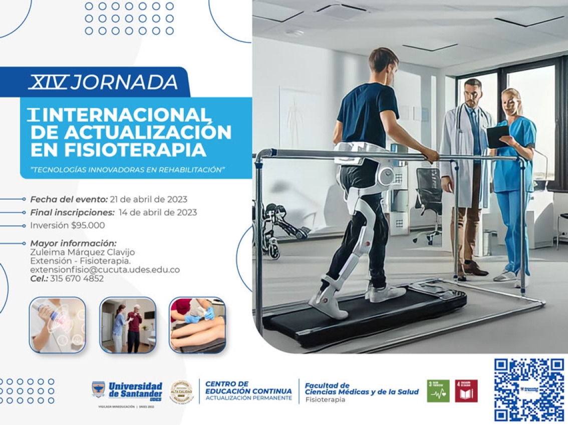 XIV Jornada y I - Internacionalización de Actualización en Fisioterapia ”Tecnologías Innovadoras en Rehabilitación”