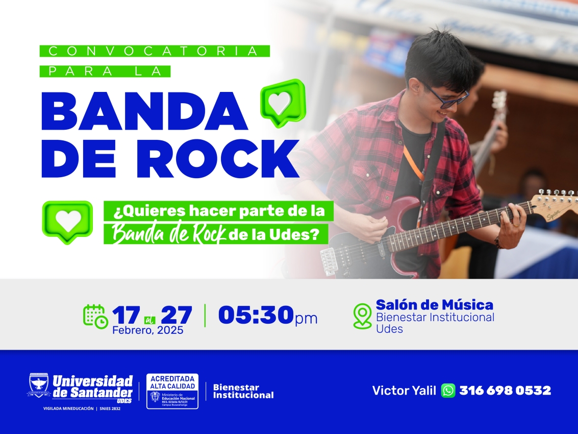 Convocatoria para la Banda de Rock