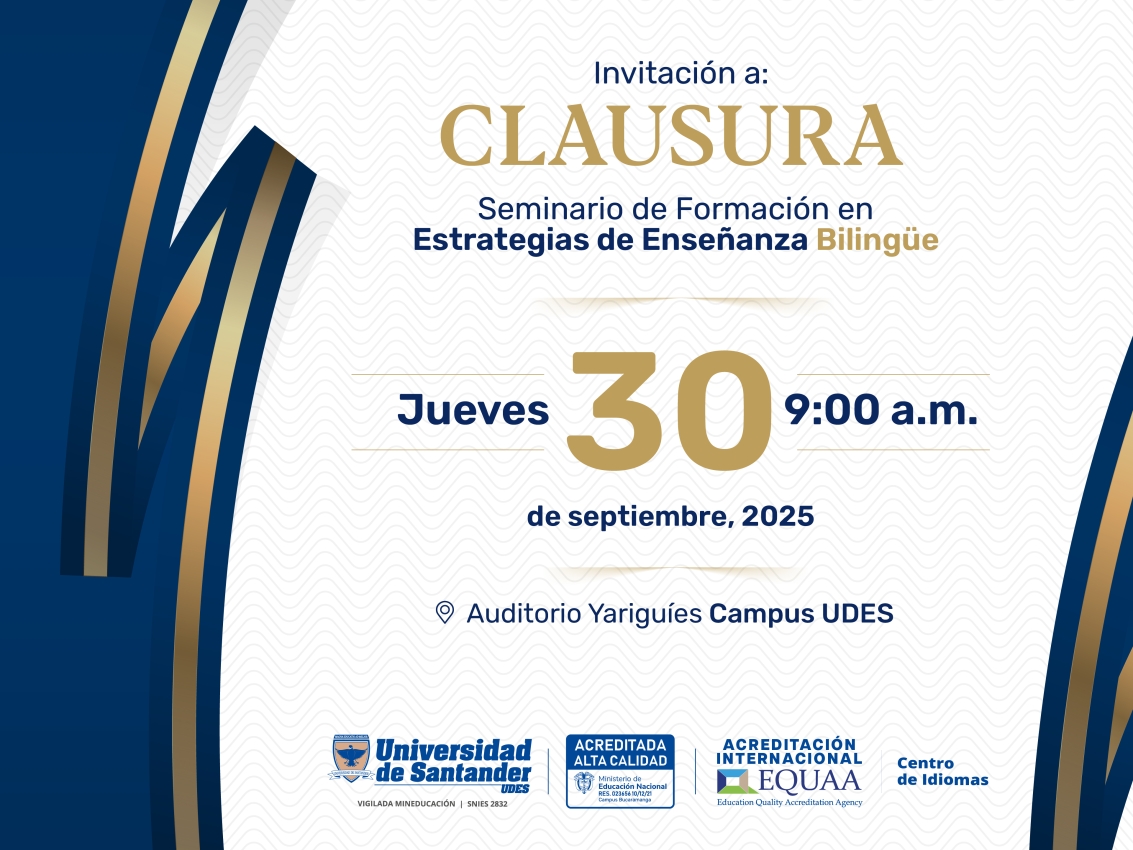 Clausura Seminario de Formación en Estrategias de Enseñanza Bilingüe