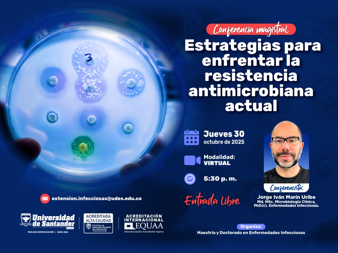 Conferencia magistral: Estrategias para enfrentar la resistencia antimicrobiana actual