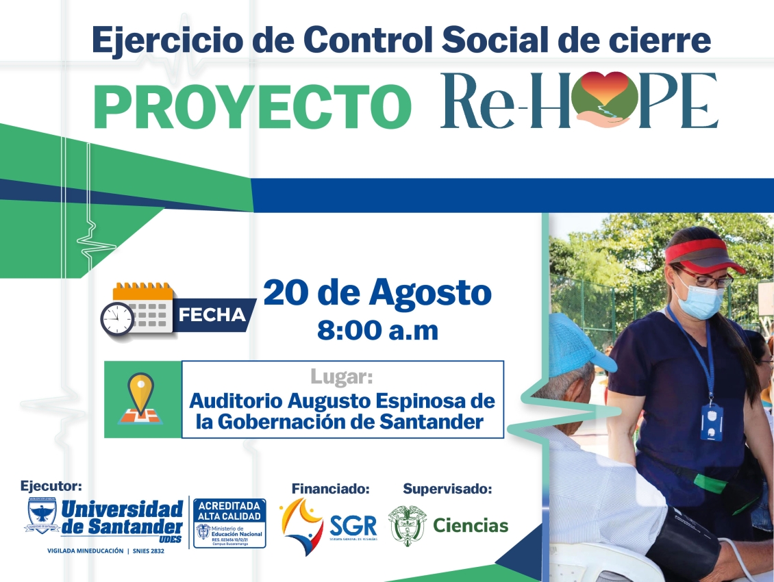Ejercicio de control social de cierre proyecto Re-HOPE