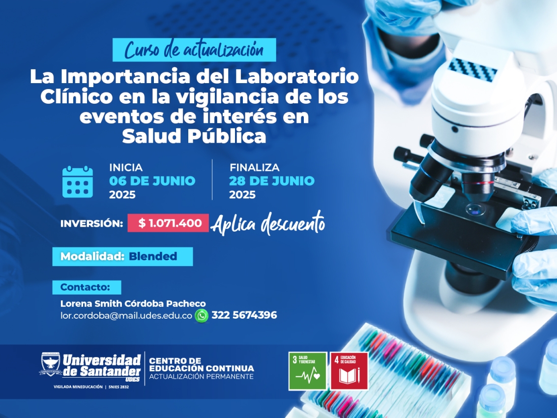 Curso de Actualización: La Importancia del Laboratorio Clínico en la Vigilancia de los Eventos de Interés en Salud Pública IV Cohorte