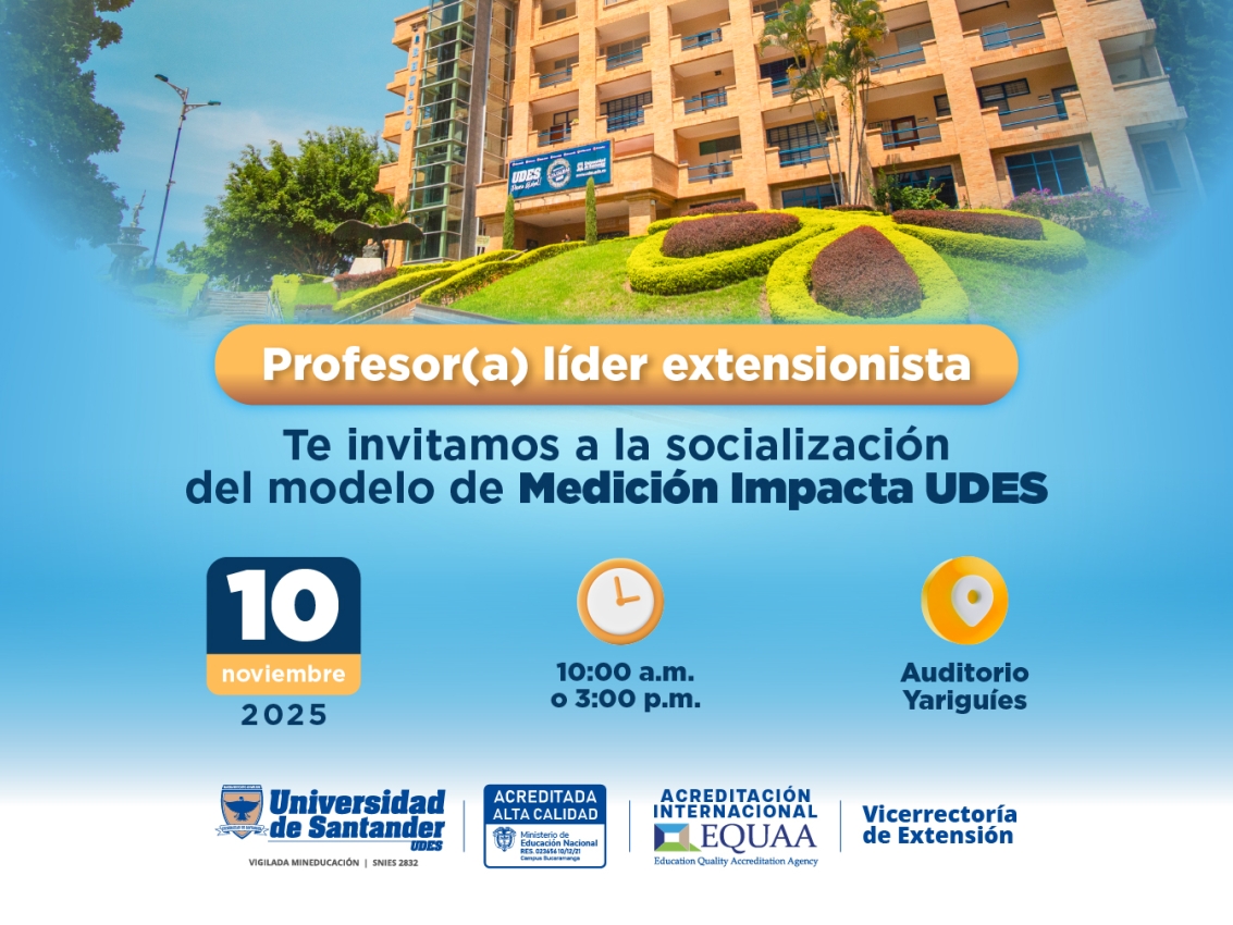 socialización del modelo de "Medición Impacta UDES"