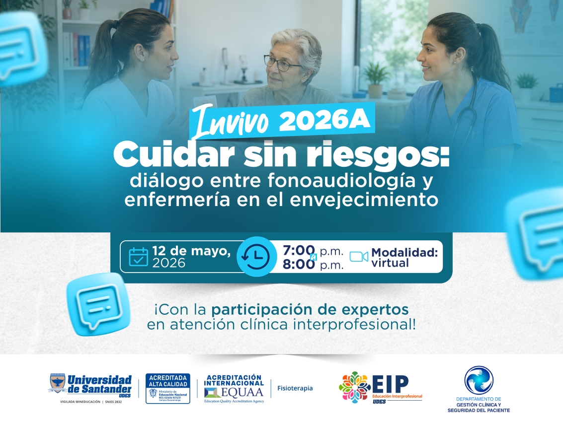 InVivo 2026A - Cuidar sin riesgos: diálogo entre fonoaudiología y enfermería en el envejecimiento