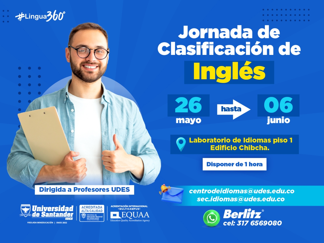 Jornada de Clasificación de Inglés