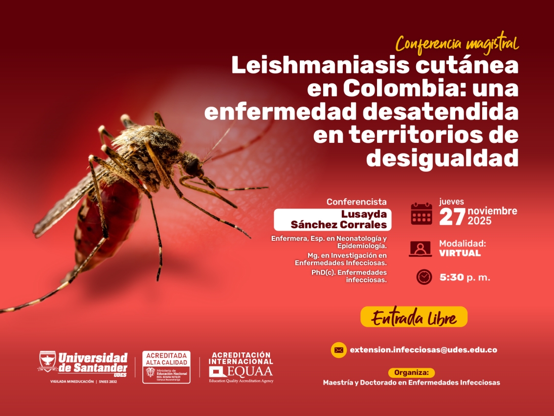 Conferencia magistral: Leishmaniasis cutánea en Colombia