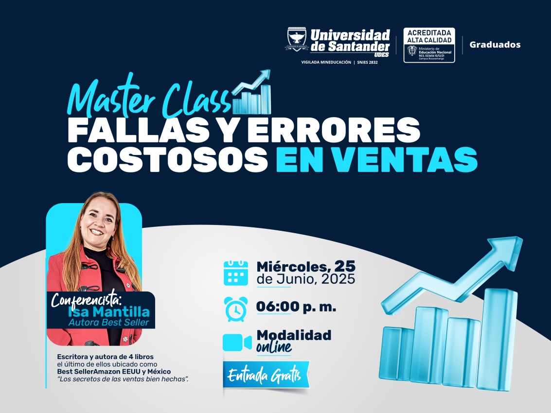 Master class "Fallas y errores costosos en ventas"
