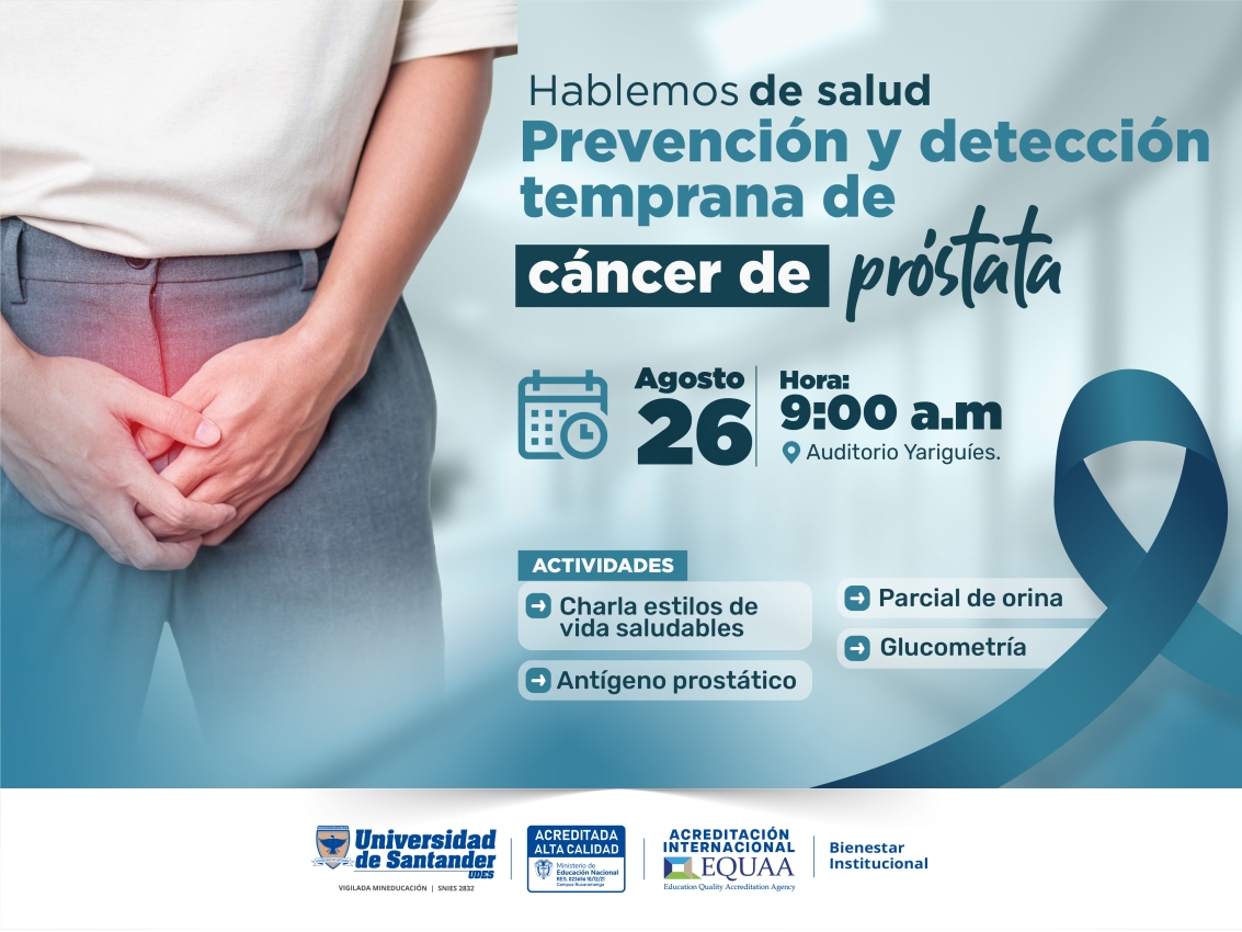 Hablemos de salud: Prevención y detección temprana de cáncer de próstata
