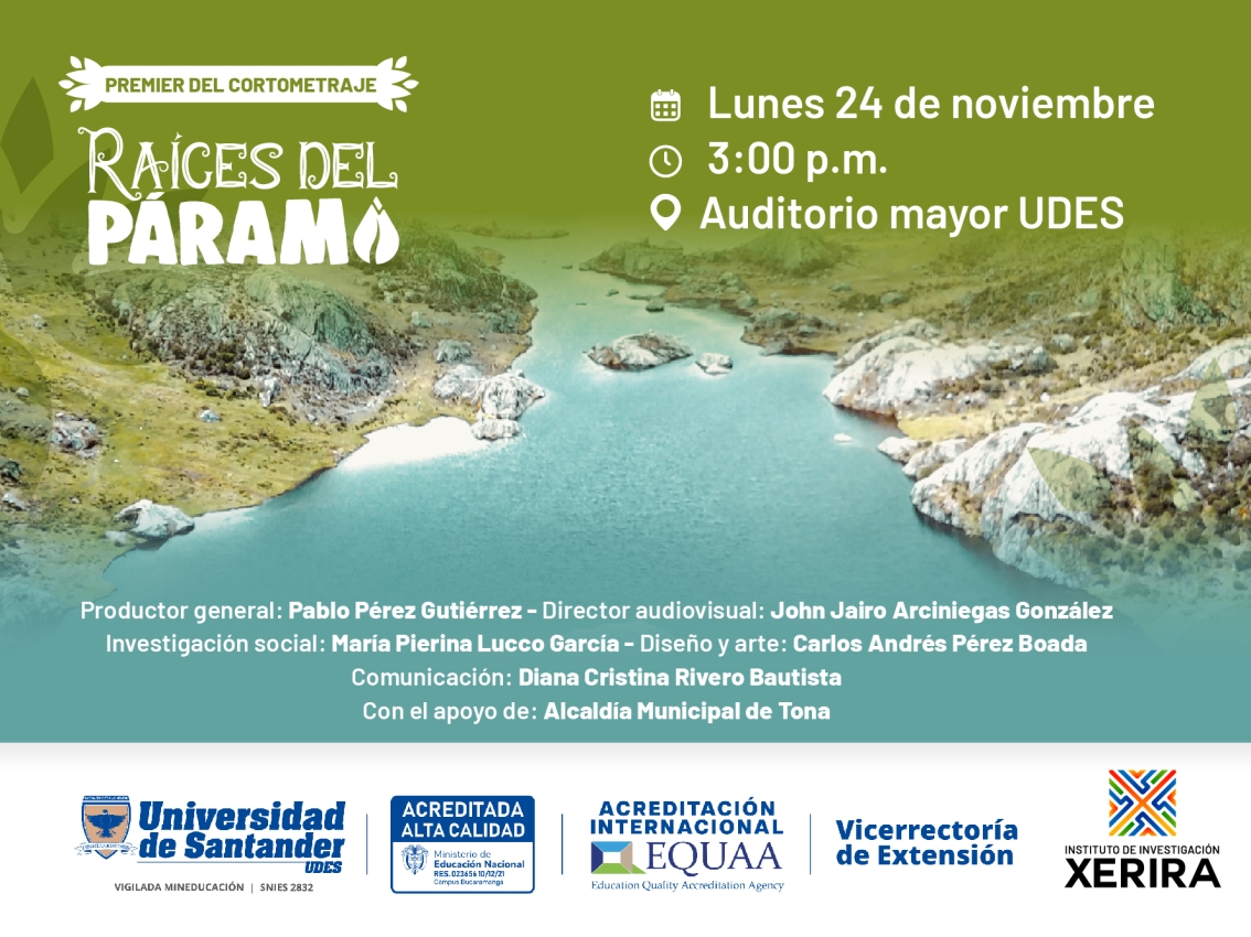 Premier del cortometraje: Raíces del Páramo