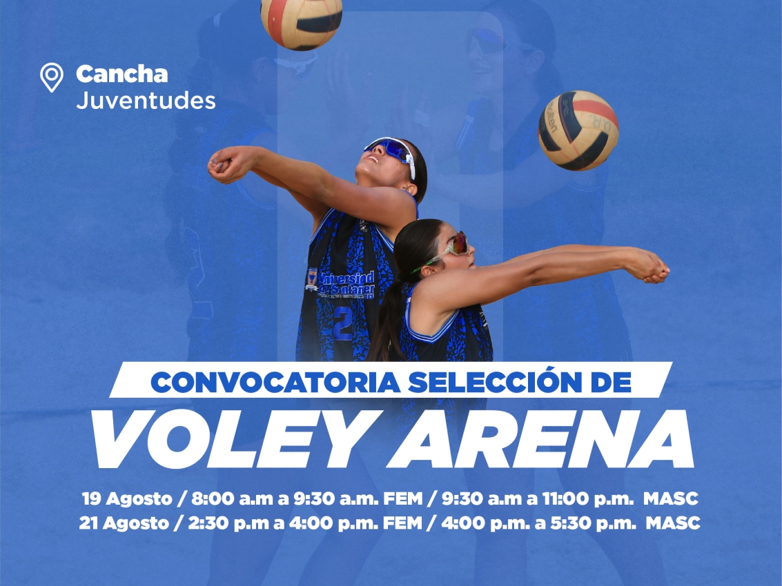 Convocatoria de la Selección de Vóley Arena