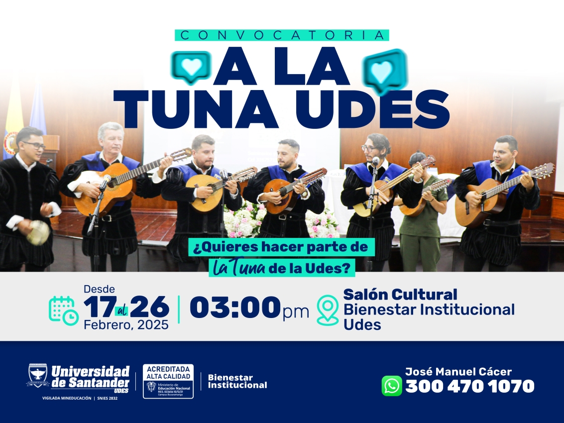 Convocatoria a la Tuna UDES