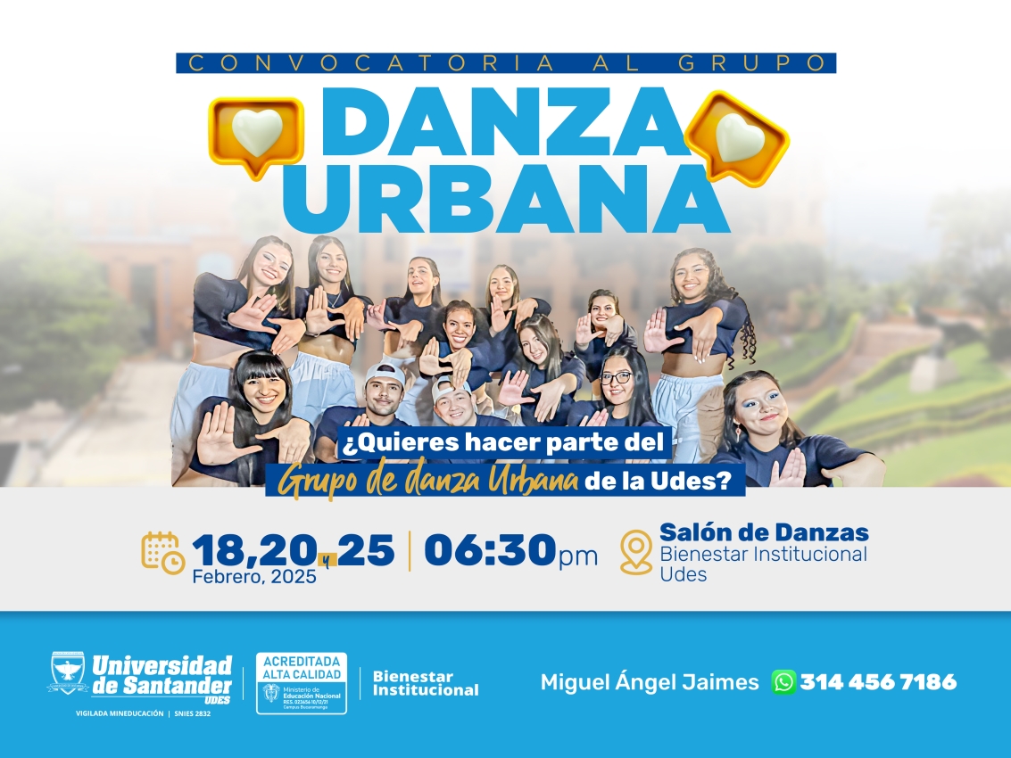 Unete al Grupo de Danza Urbana de la Udes