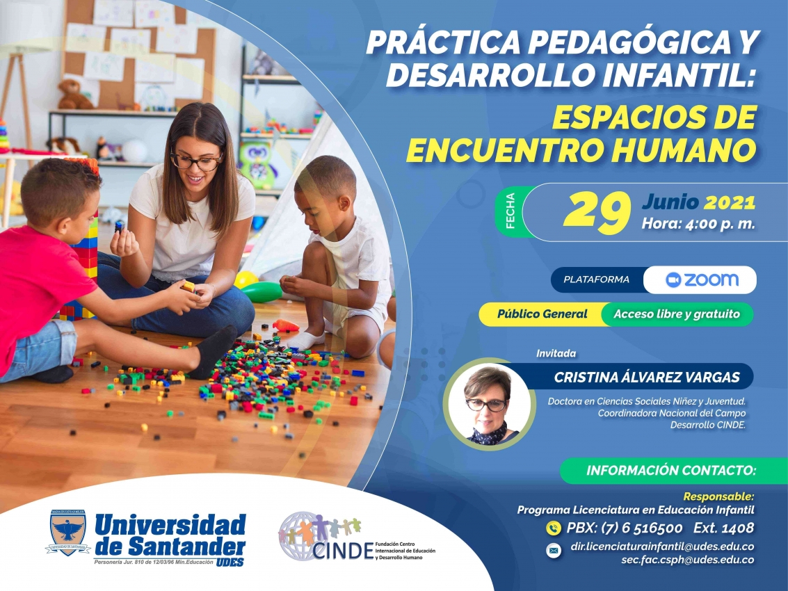 Conferencia 'Práctica pedagógica y desarrollo infantil: Espacios de encuentro humano'