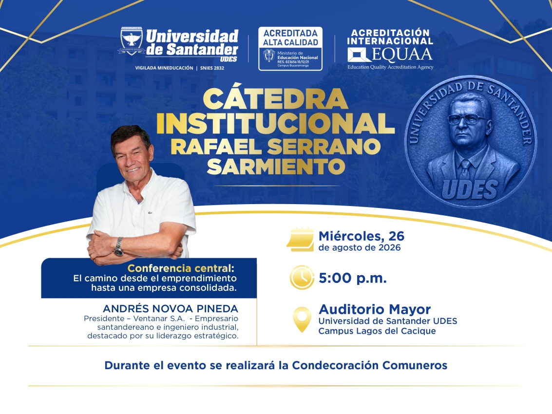 Cátedra Institucional Rafael Serrano Sarmiento:Andrés Novoa Pineda